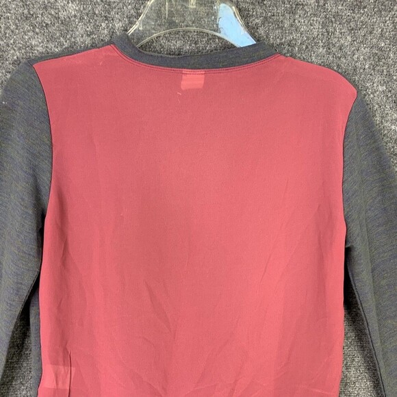 Love Tree Cardigan Sweater Women S Gray W/Semi Sheer Back 4 Button Long Sleeve - Picture 7 of 11